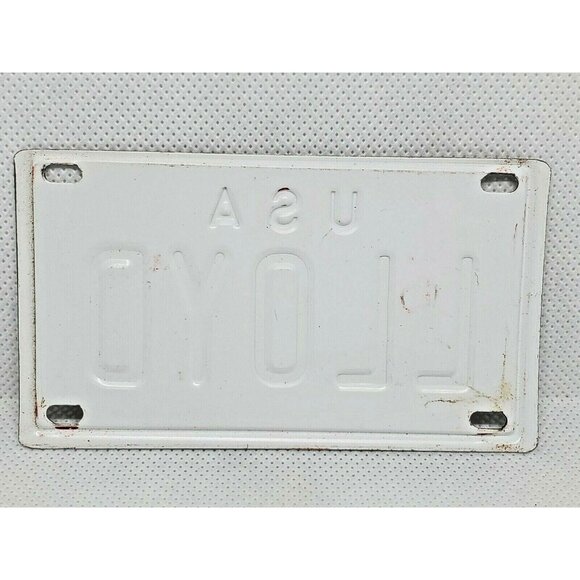 U.S.A Lloyd Personalized Mini License Plate – Red & White Collectible - Picture 5 of 10